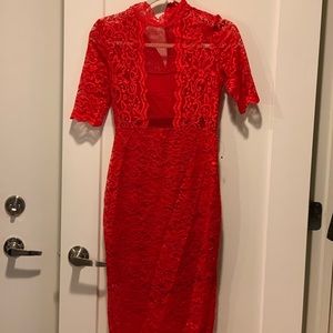 Red Lace Express Dress